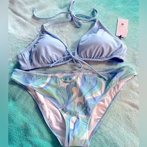 Light Blue Bikini, NWT